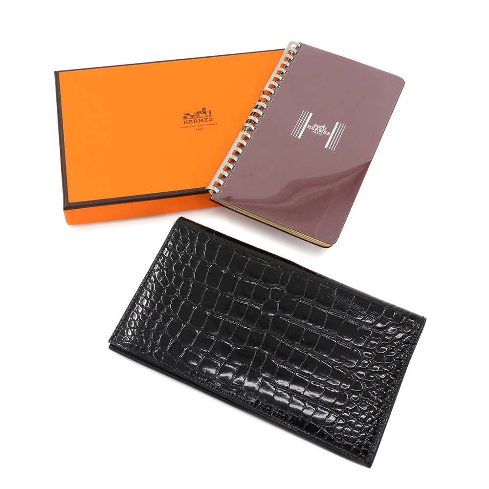 Hermes Notebook Agenda Vision Crocodile Alligator Black R